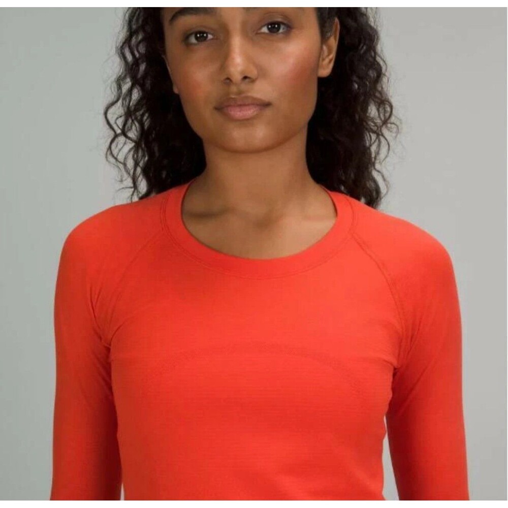 Lululemon Bright Red Swiftly Tech Long Sleeve Top… - image 3